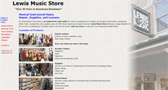 Desktop Screenshot of lewismusicfl.com